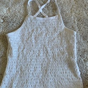 Girls Abercrombie Kids White Tank Top - 11/12